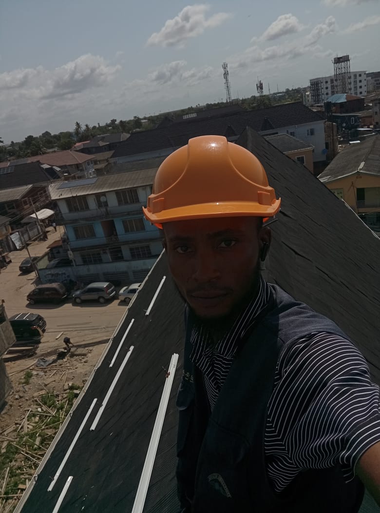 Sole Tech technician on rooftop